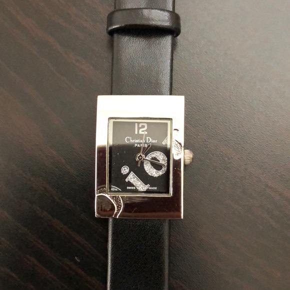 Dior Accessories - Christian Dior Women’s Black Crystal Watch